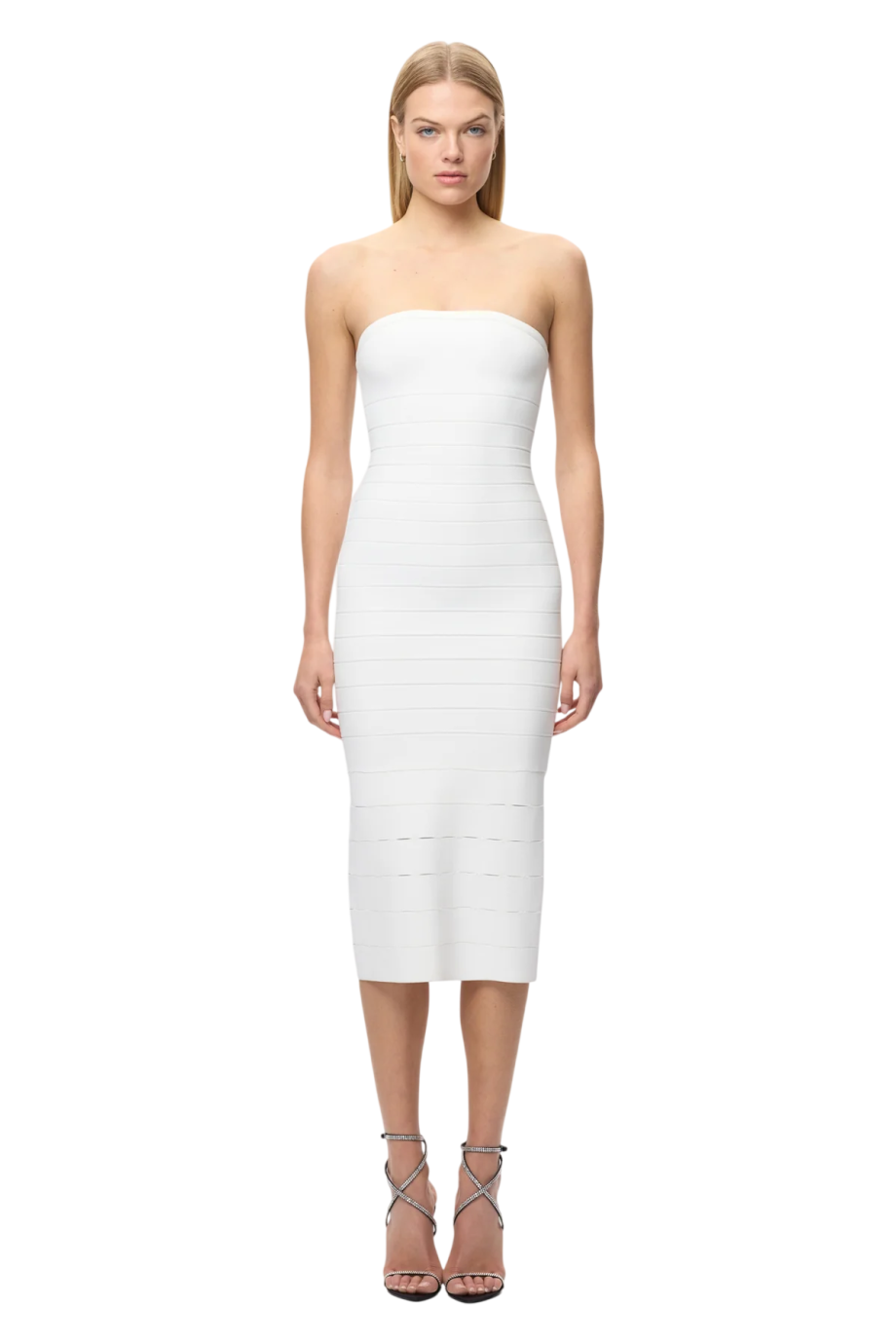 The Cassidy midi dress in alabaster