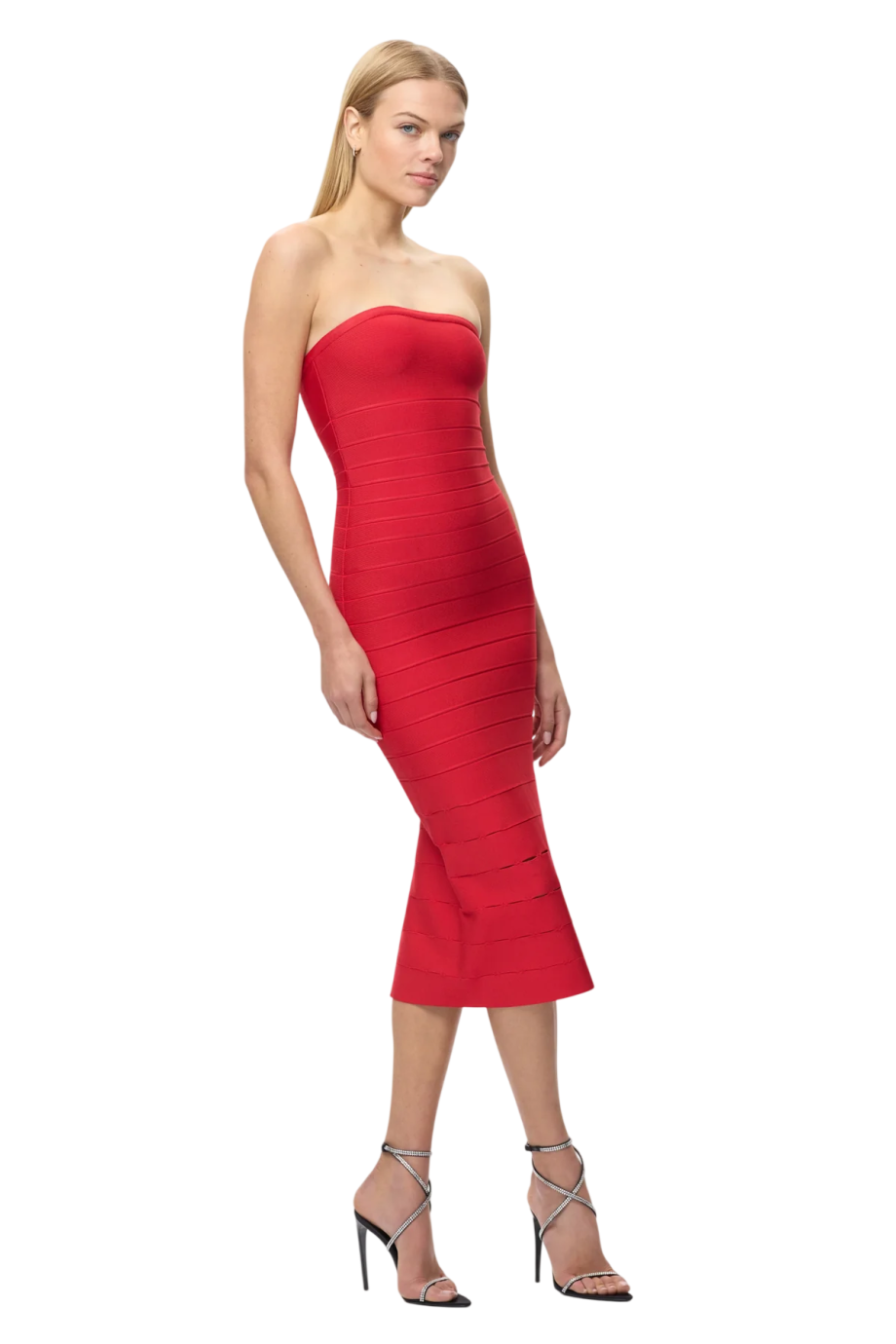 The Cassidy midi dress in chili