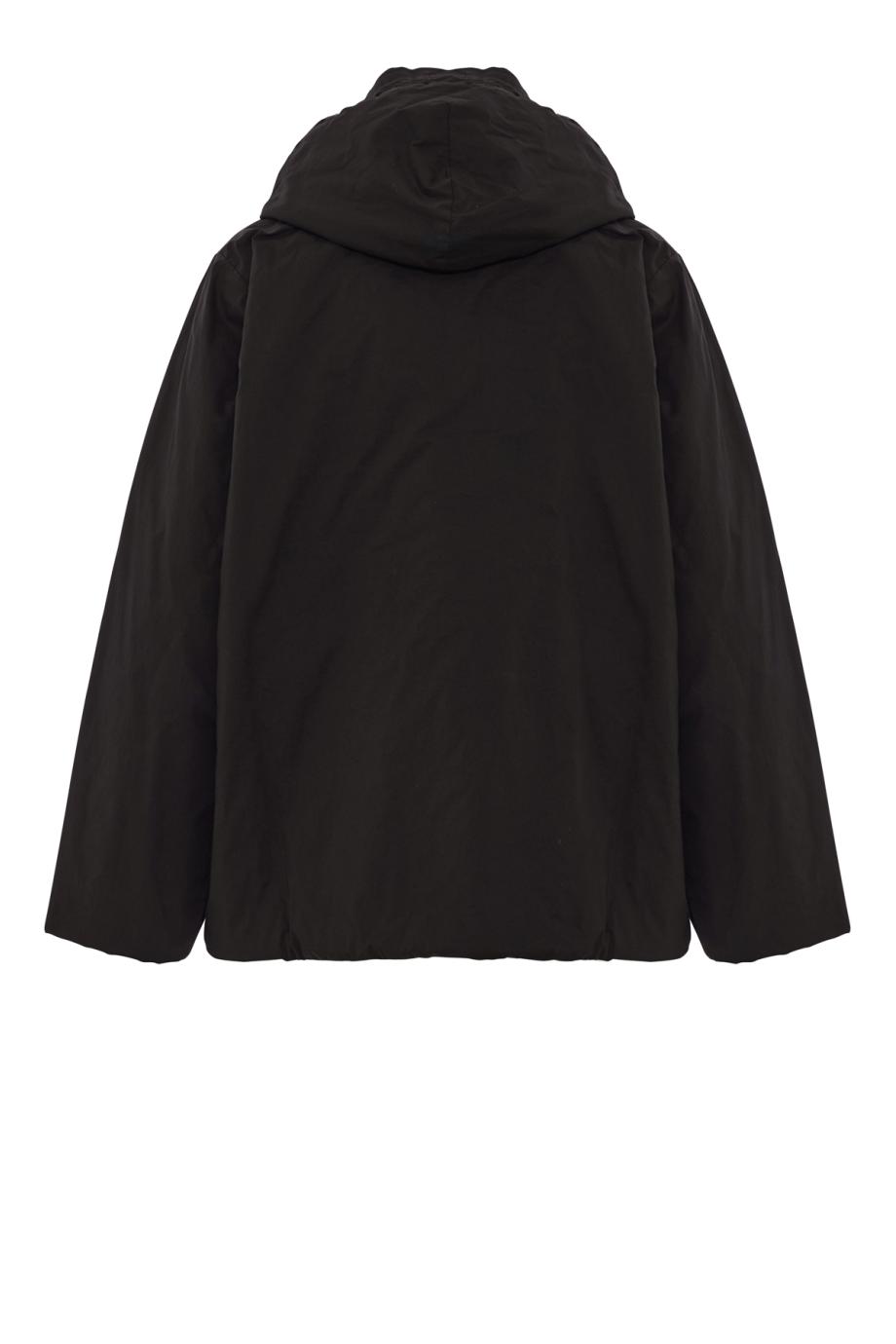 Petra hooded cotton-nylon jacket in cacao