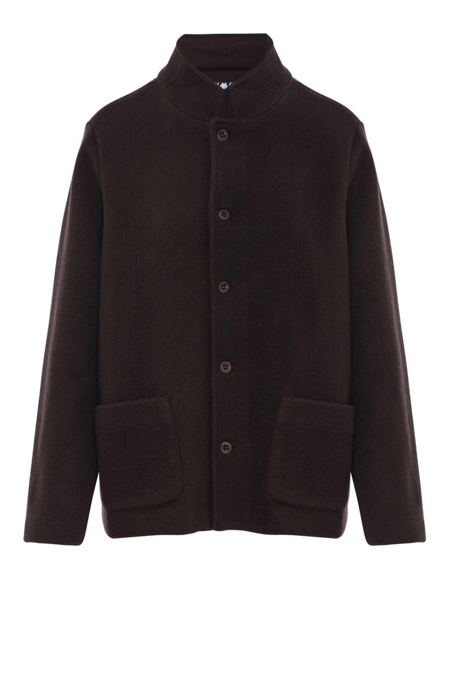 Mirto felted wool jacket in cacao