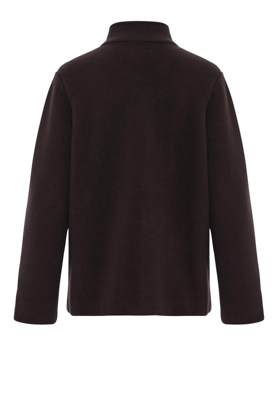 Mirto felted wool jacket in cacao