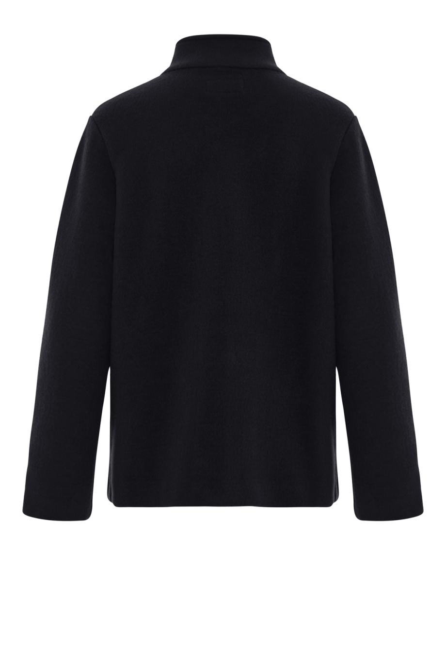 Mirto felted wool jacket in black