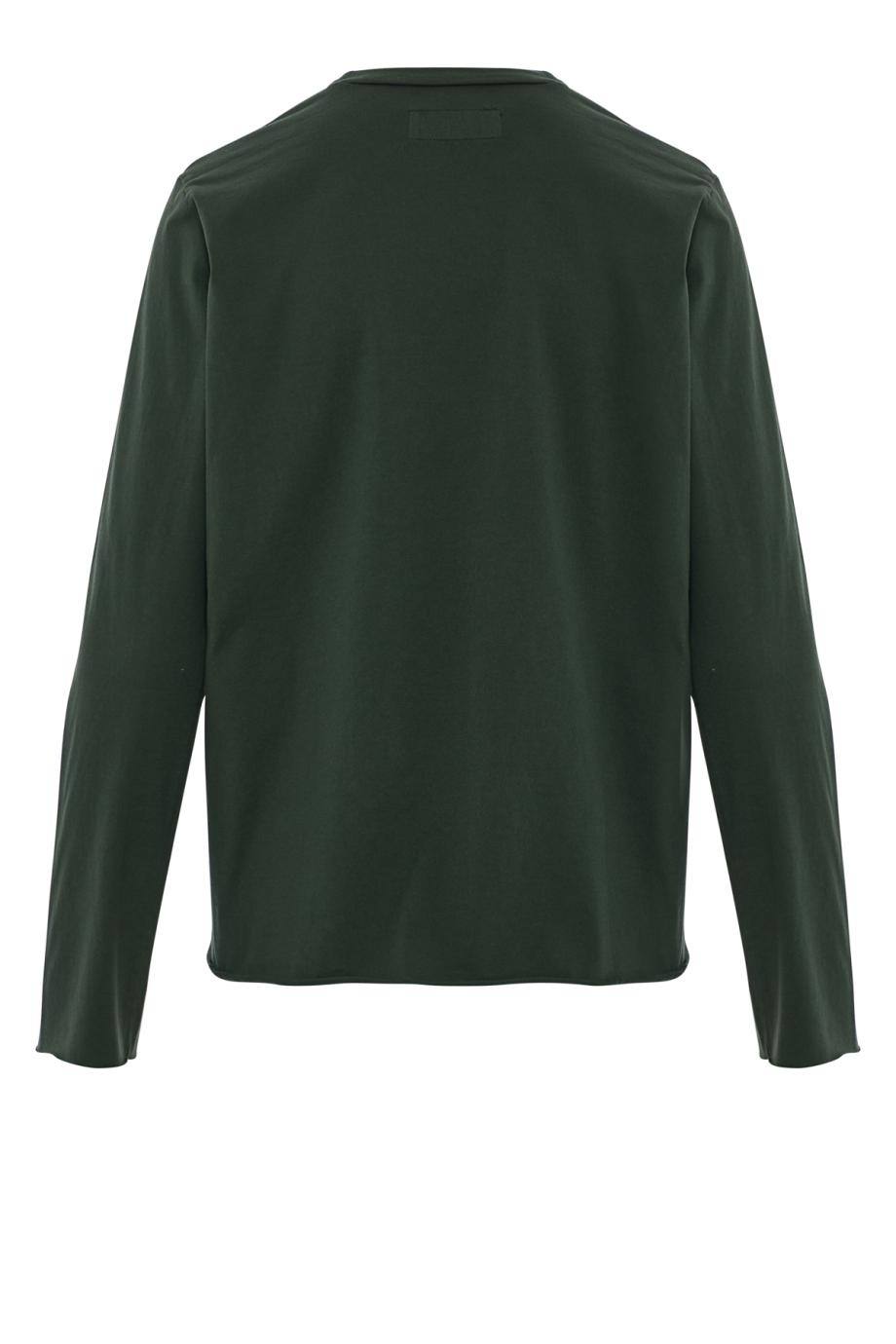 Agapi cotton jersey top in kombu