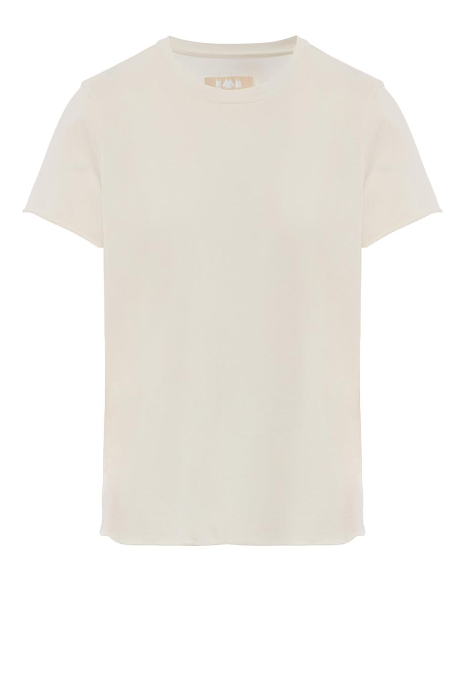 Rico cotton crew-neck T-shirt in winter white