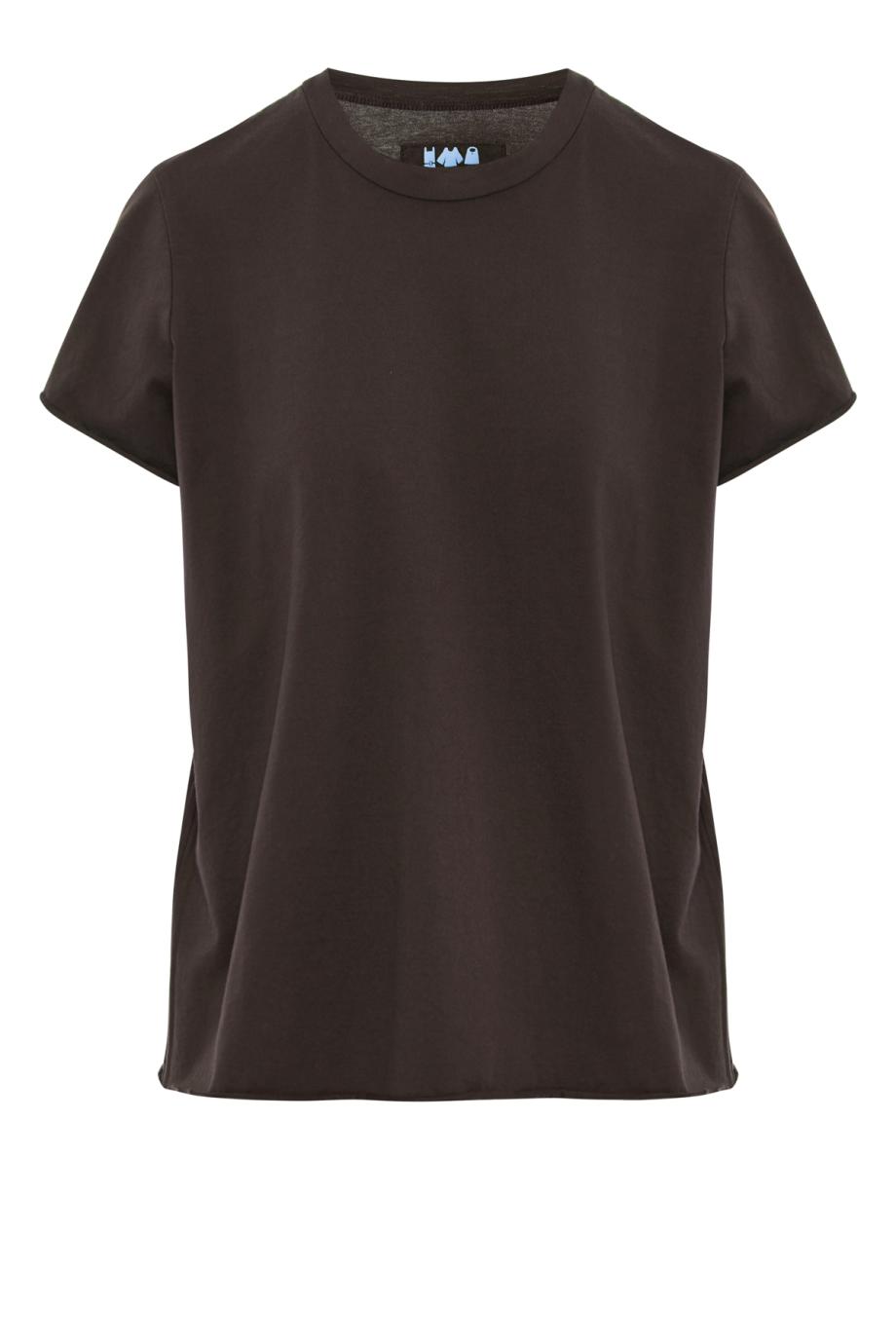 Rico cotton crew-neck T-shirt in cacao
