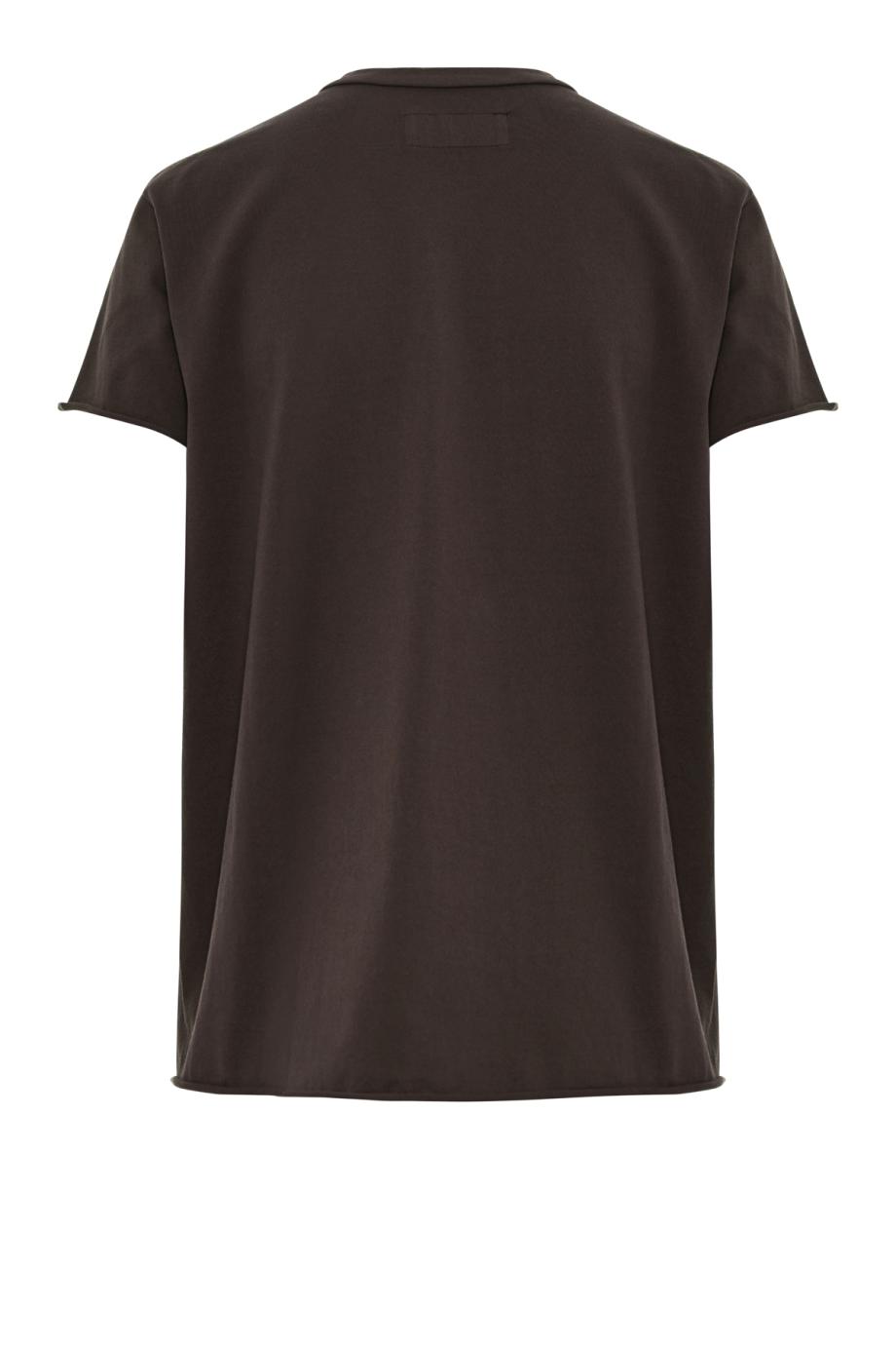 Rico cotton crew-neck T-shirt in cacao