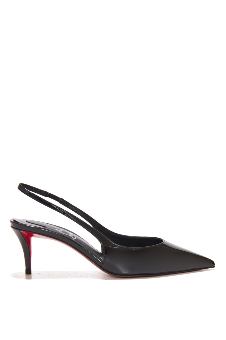 Miss Z 60 patent leather slingback pumps in black