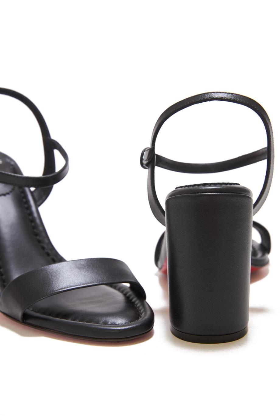 Miss Jane 85 nappa sandals in black