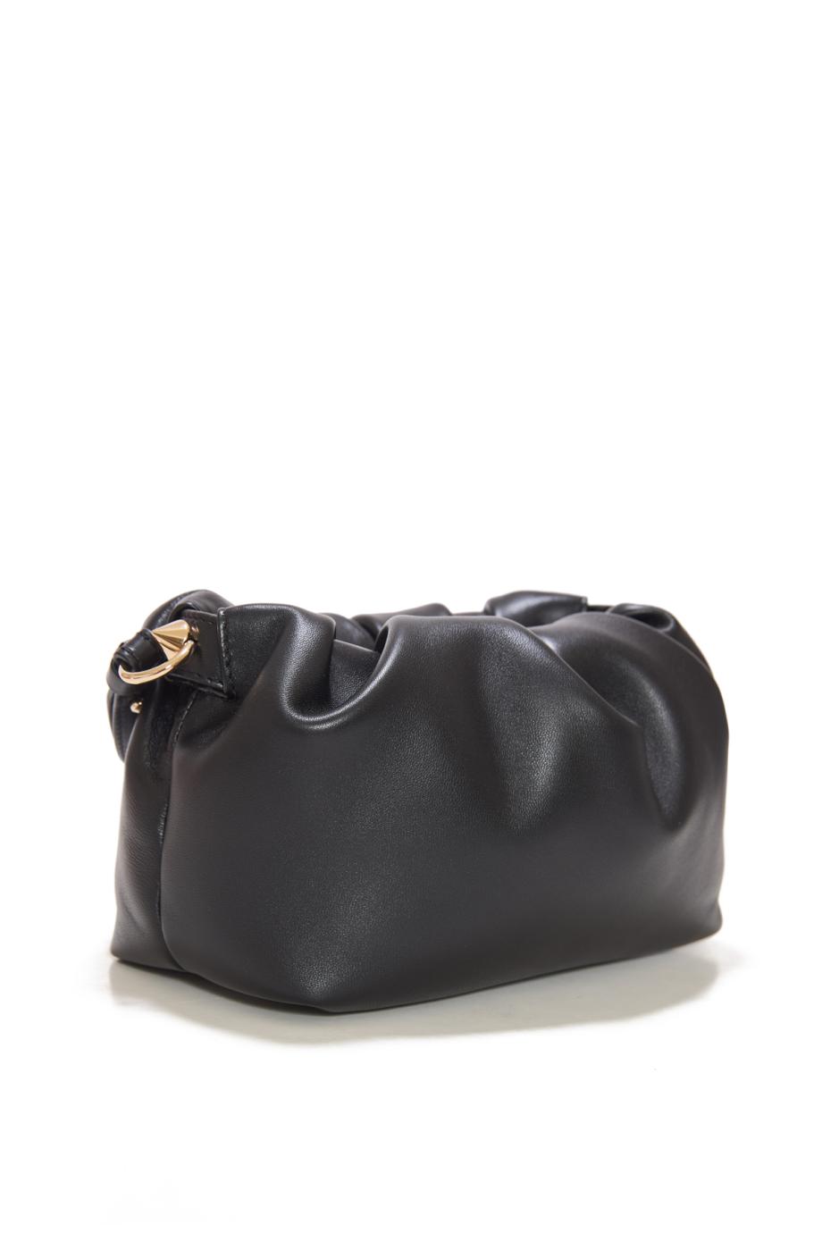 Eva mini nappa leather crossbody bag in black