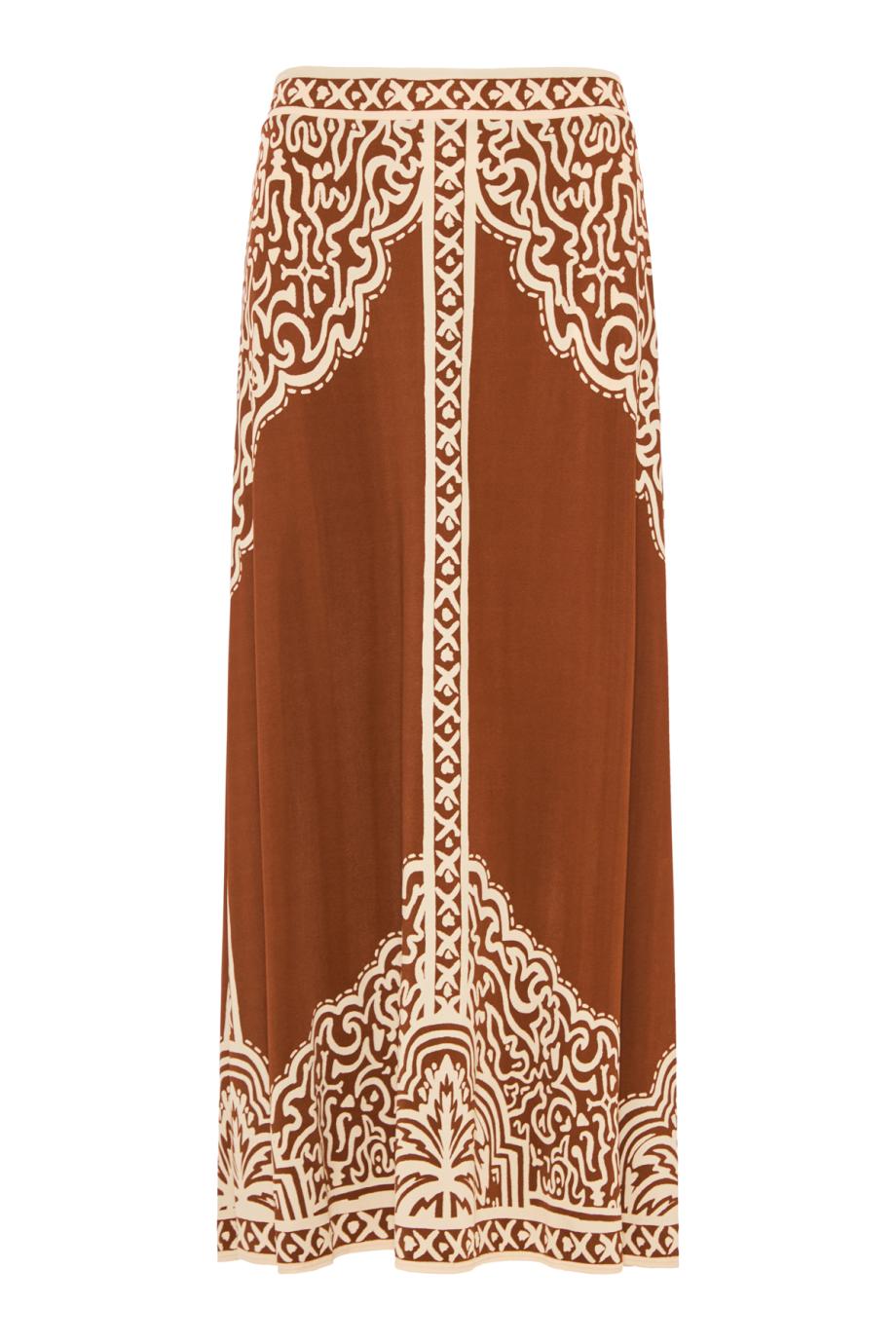 Wild Frontiers maxi skirt in brown