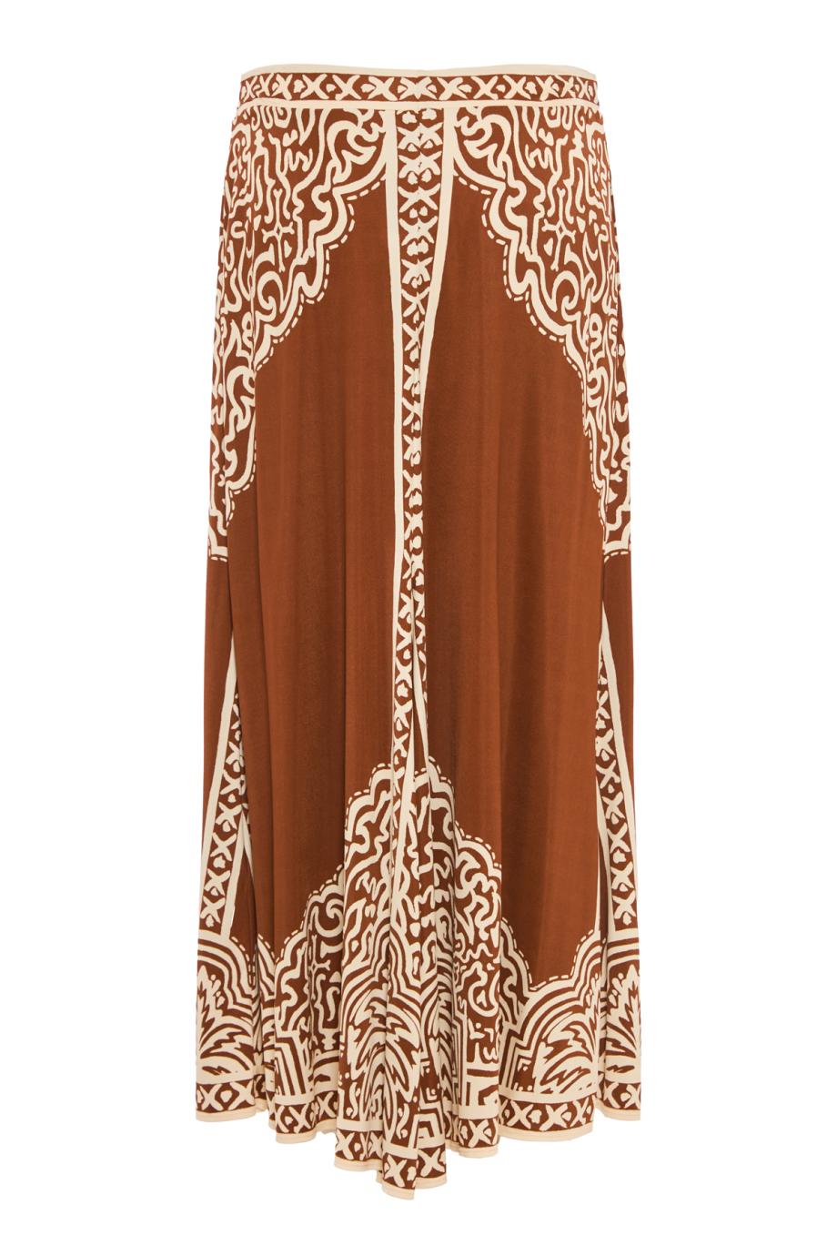 Wild Frontiers maxi skirt in brown