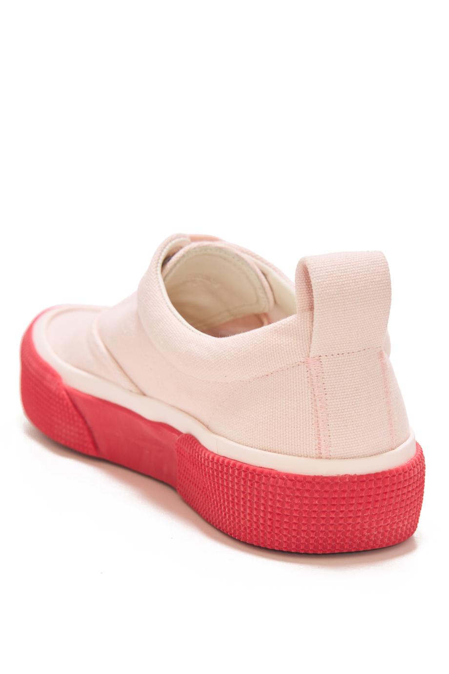 Plimsole sneaker in soft pink