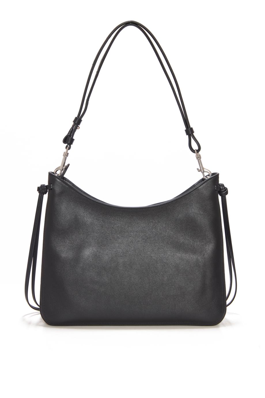 Gig leather bag in black