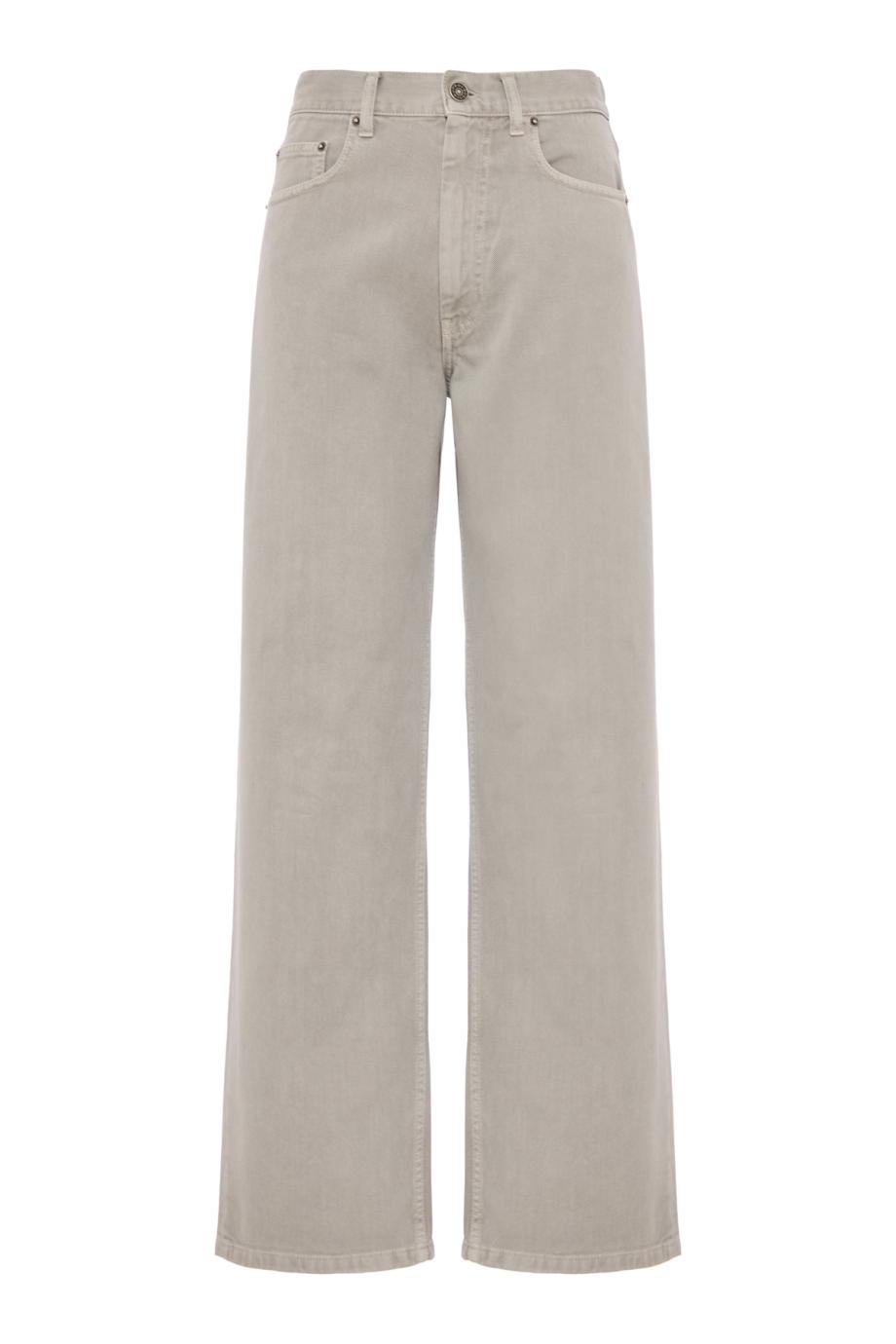 Zip jeans in ash