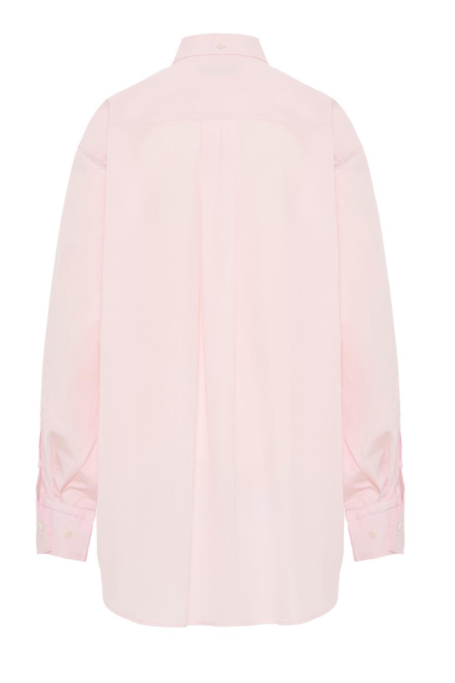 Organic cotton button-collar shirt in pale pink