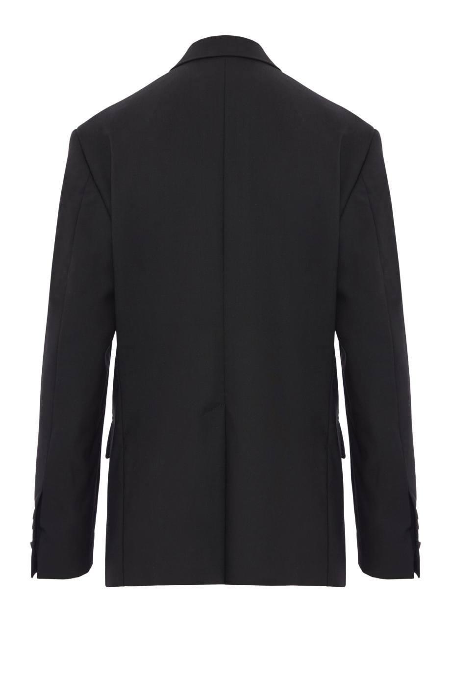Neapolitan wool blazer in black