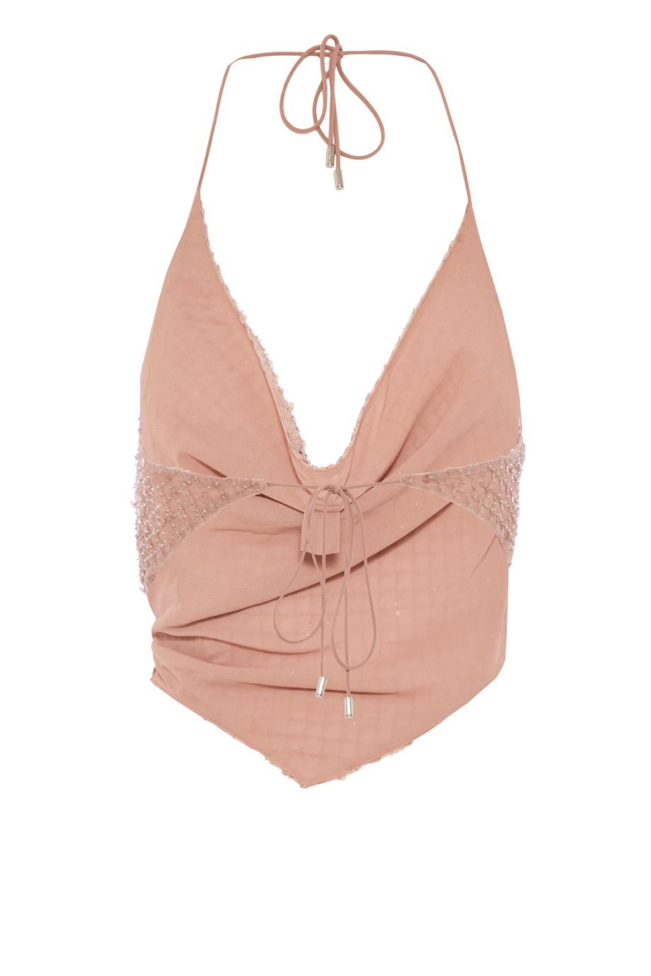 Bethely sequin top in truffle