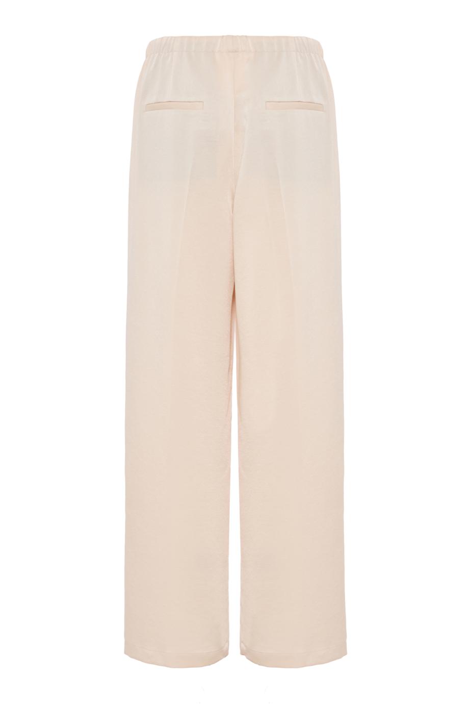 Crepe pants in blush cloud