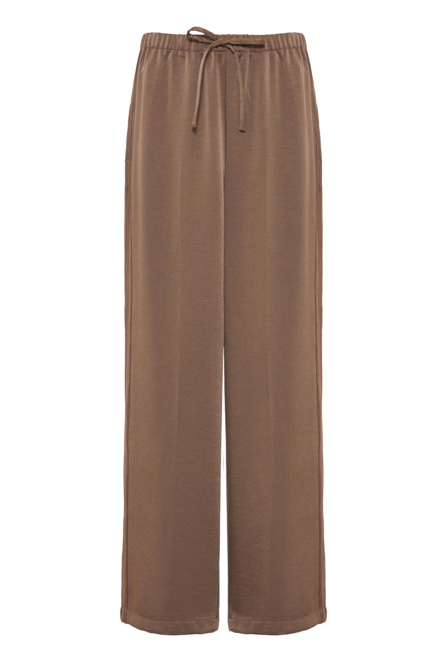 Crepe pants in taupe haze