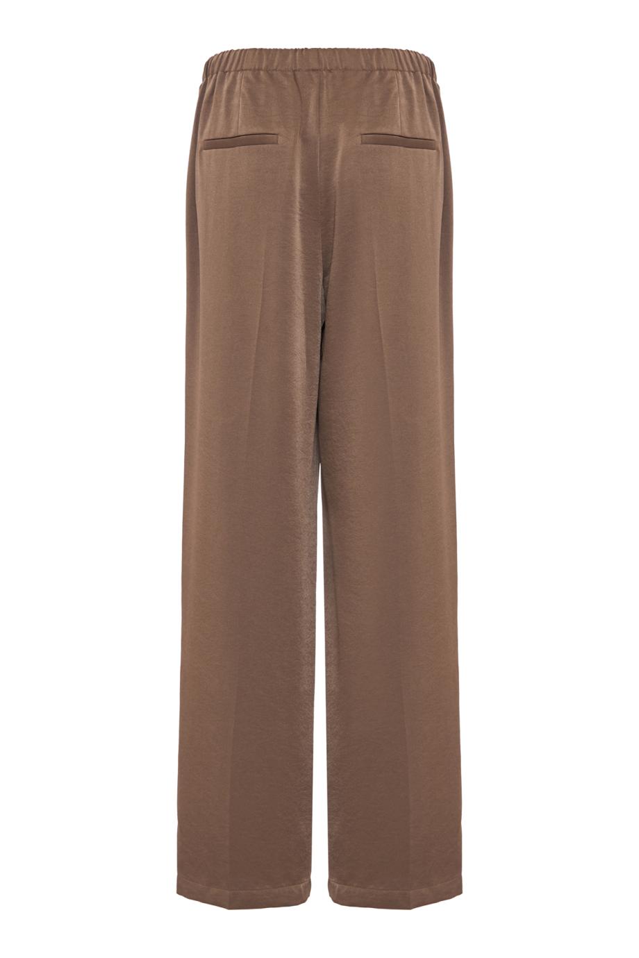 Crepe pants in taupe haze