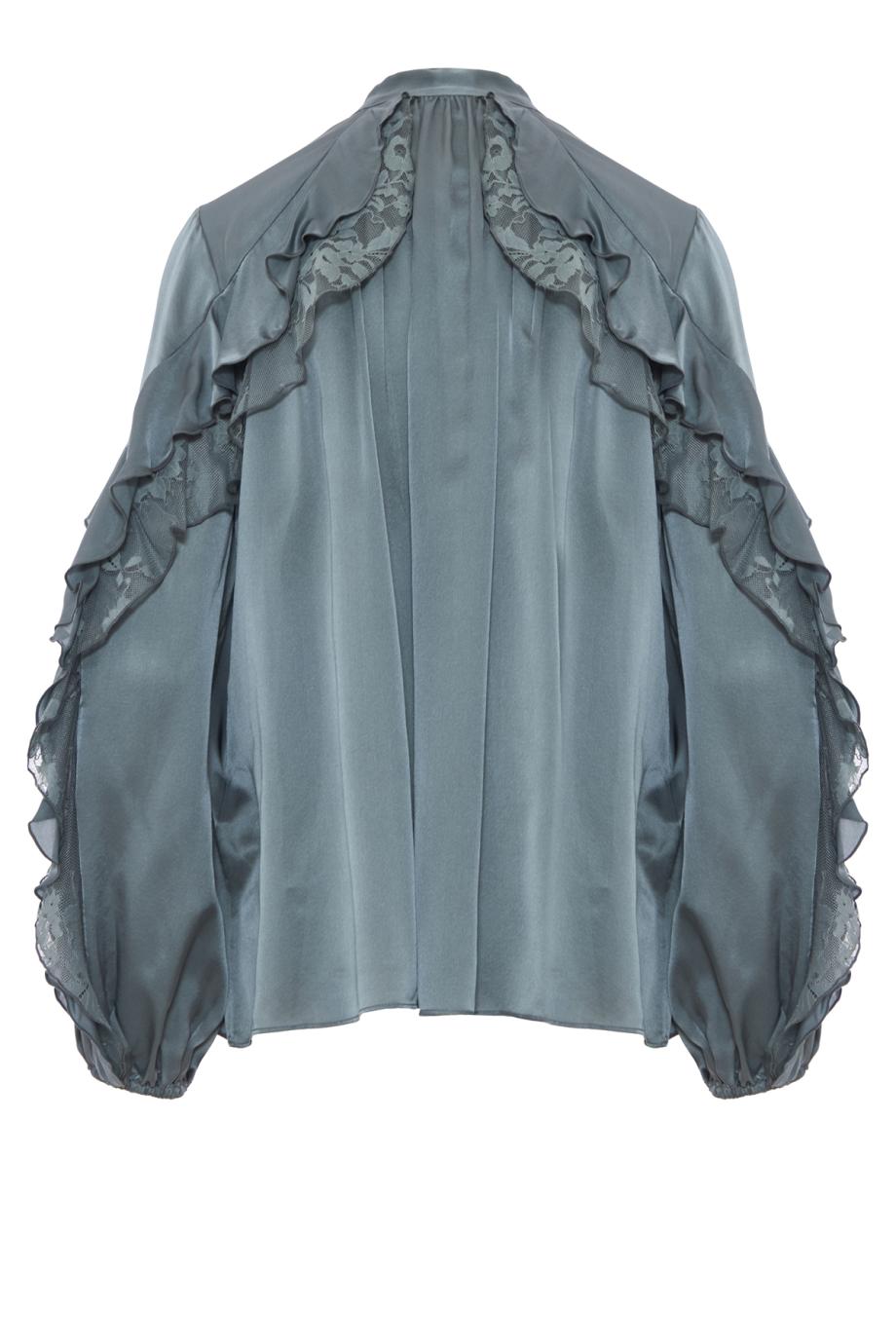 Valiant flutter blouse in deco blue