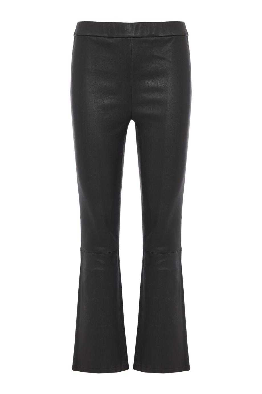 River stretch leather pants in black