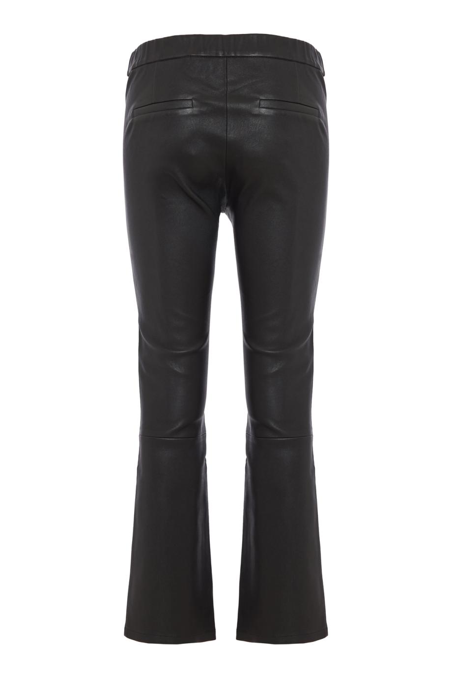 River stretch leather pants in black