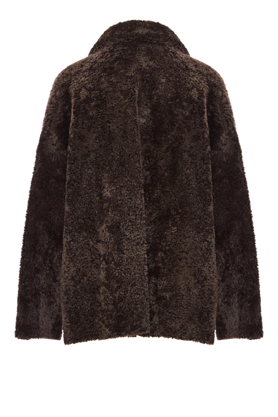 Isabella shearling coat in coffee bean