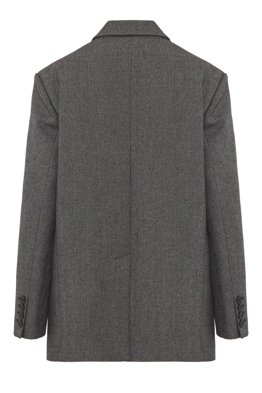 Oversized two-button blazer in anthracite