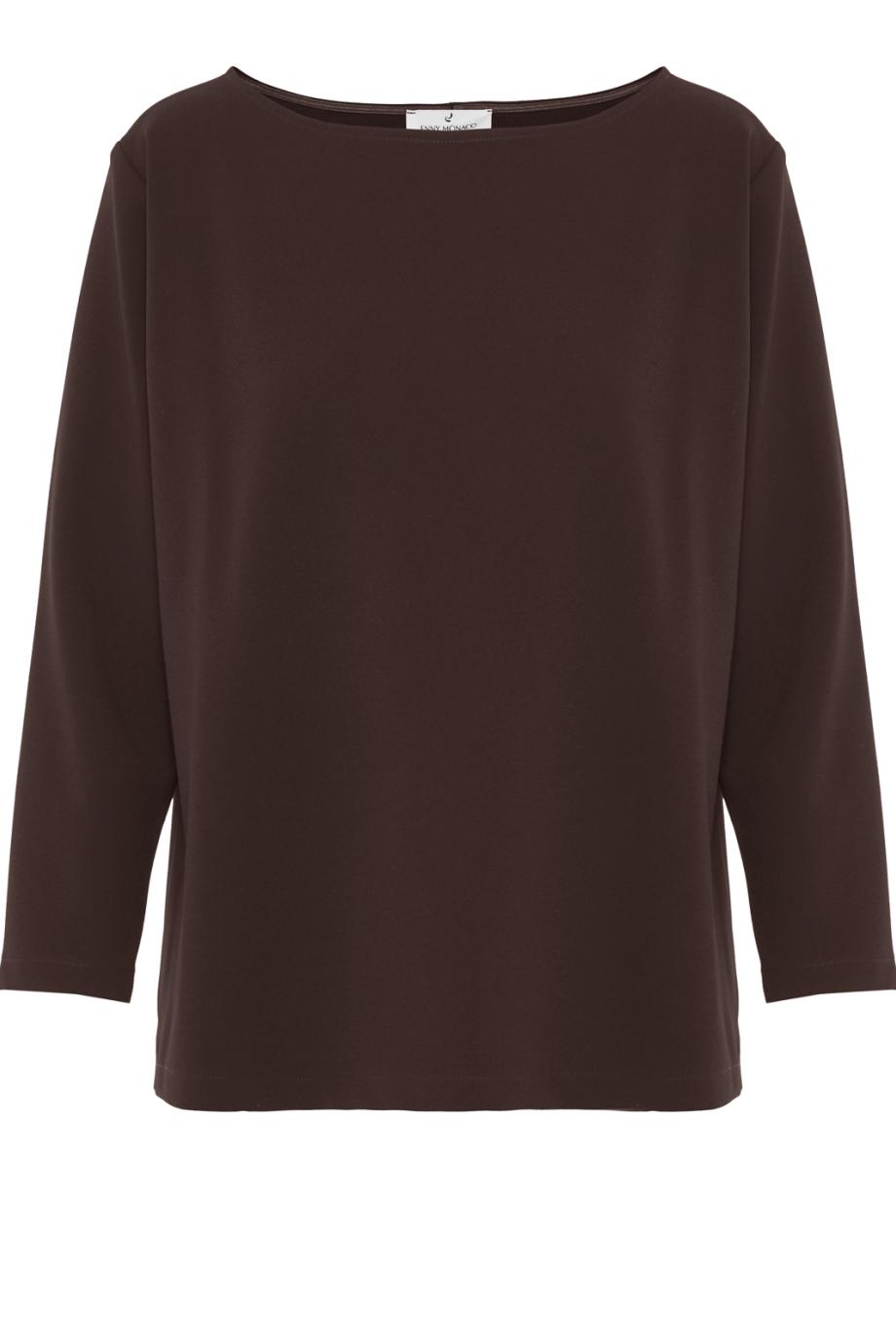 Cassaca long-sleeve blouse in coffee