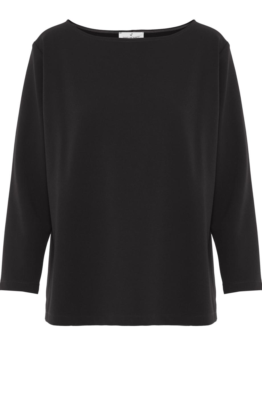 Cassaca long-sleeve blouse in black