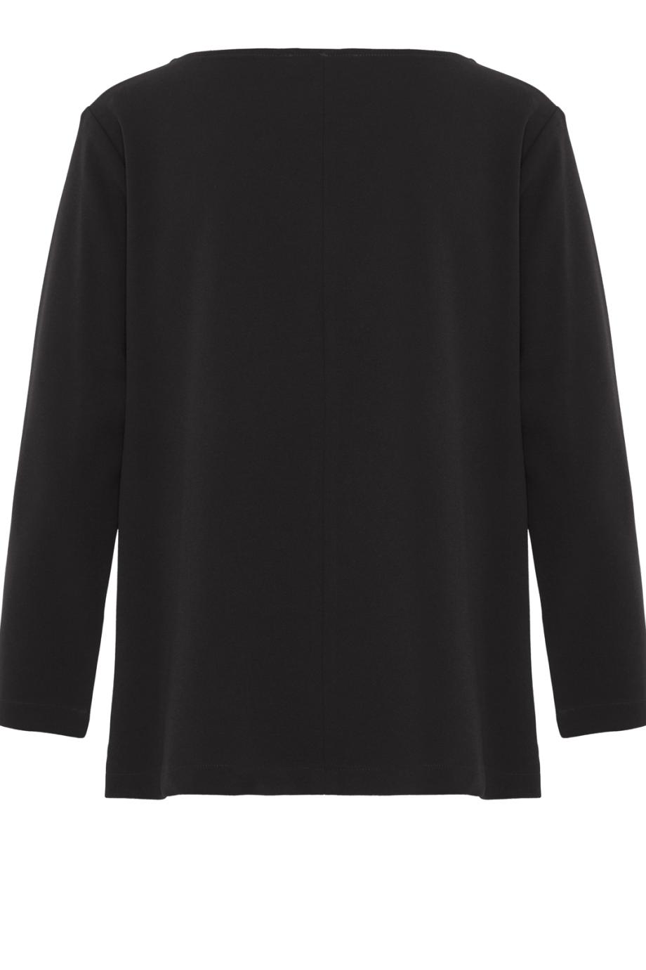 Cassaca long-sleeve blouse in black