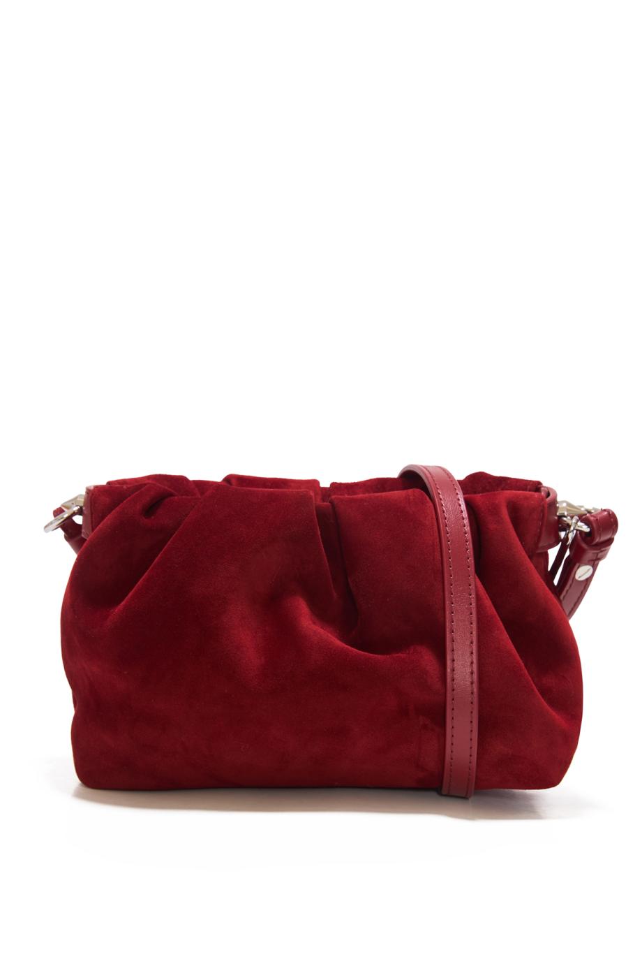 Eva mini suede crossbody bag in empire
