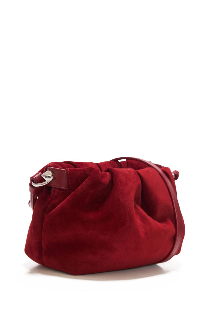 Eva mini suede crossbody bag in empire
