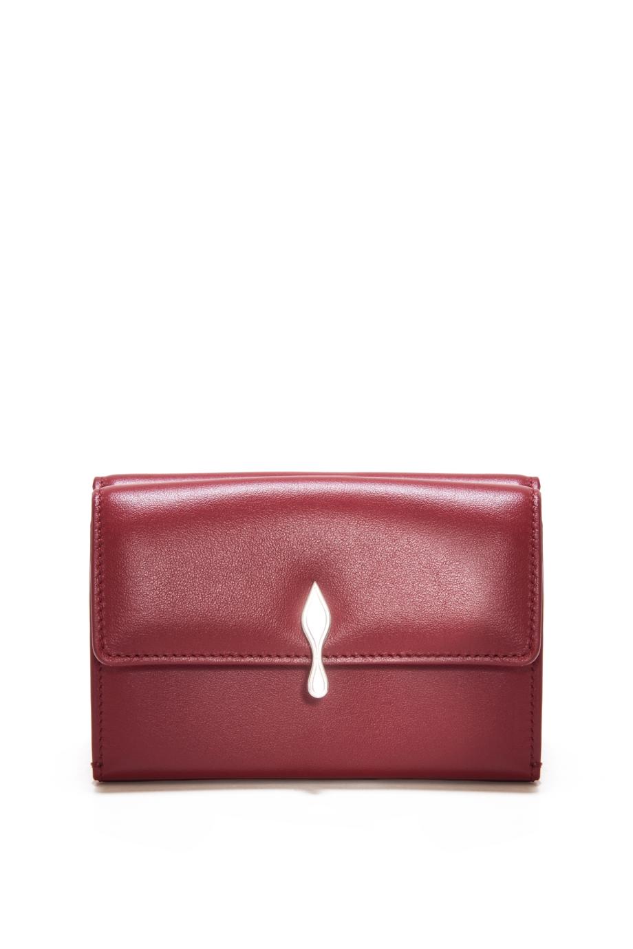 Bettina patent leather wallet on chain in empire
