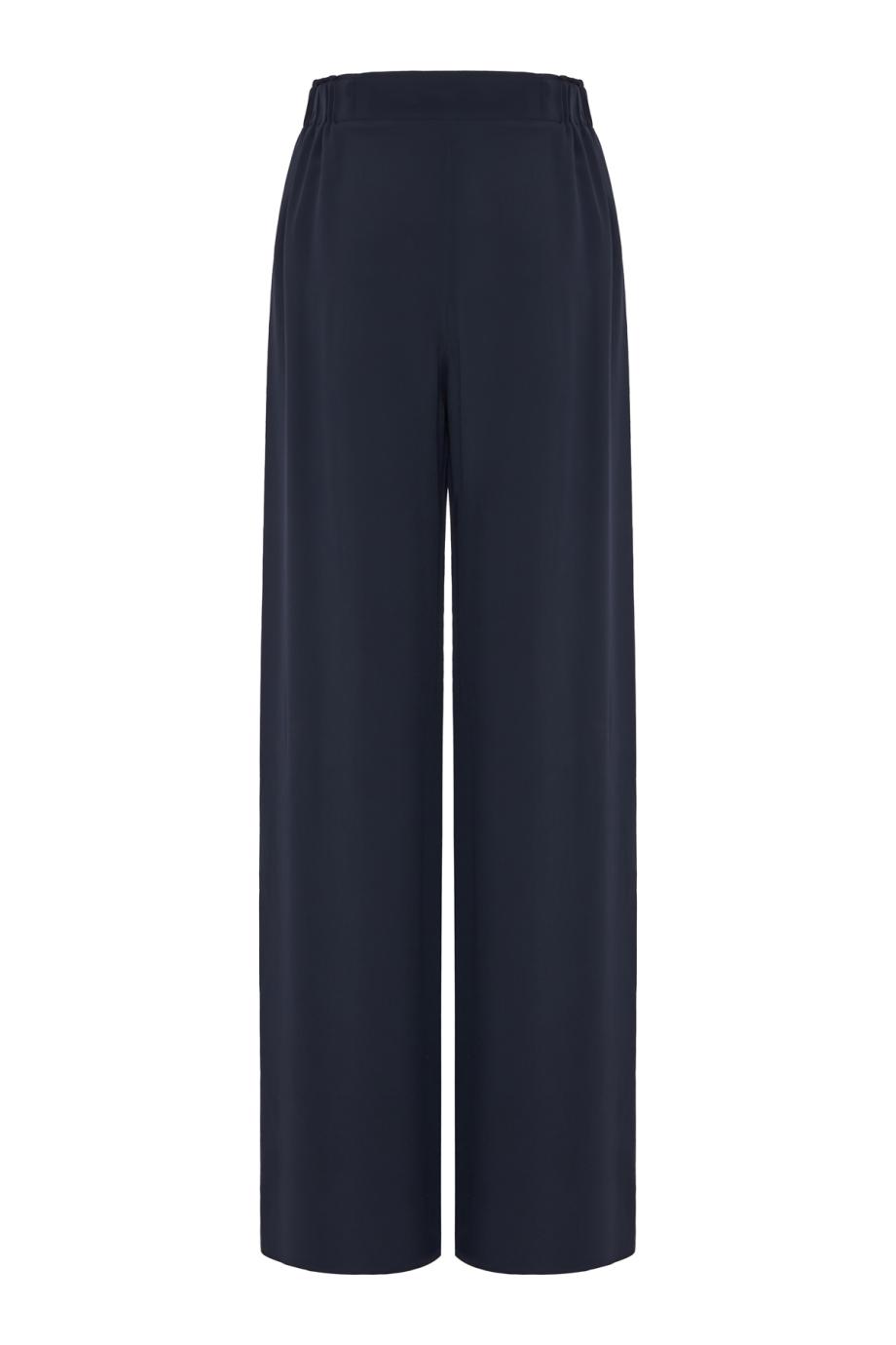 Fever silk-blend loose pants in navy