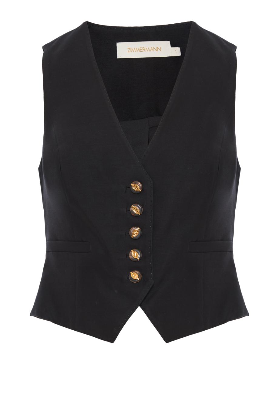Valiant waistcoat in black