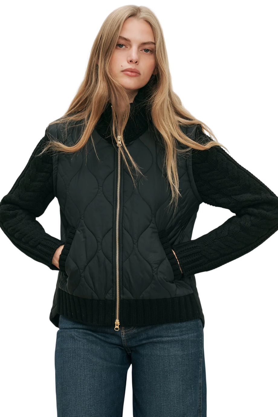 Patra quilted jacket in black