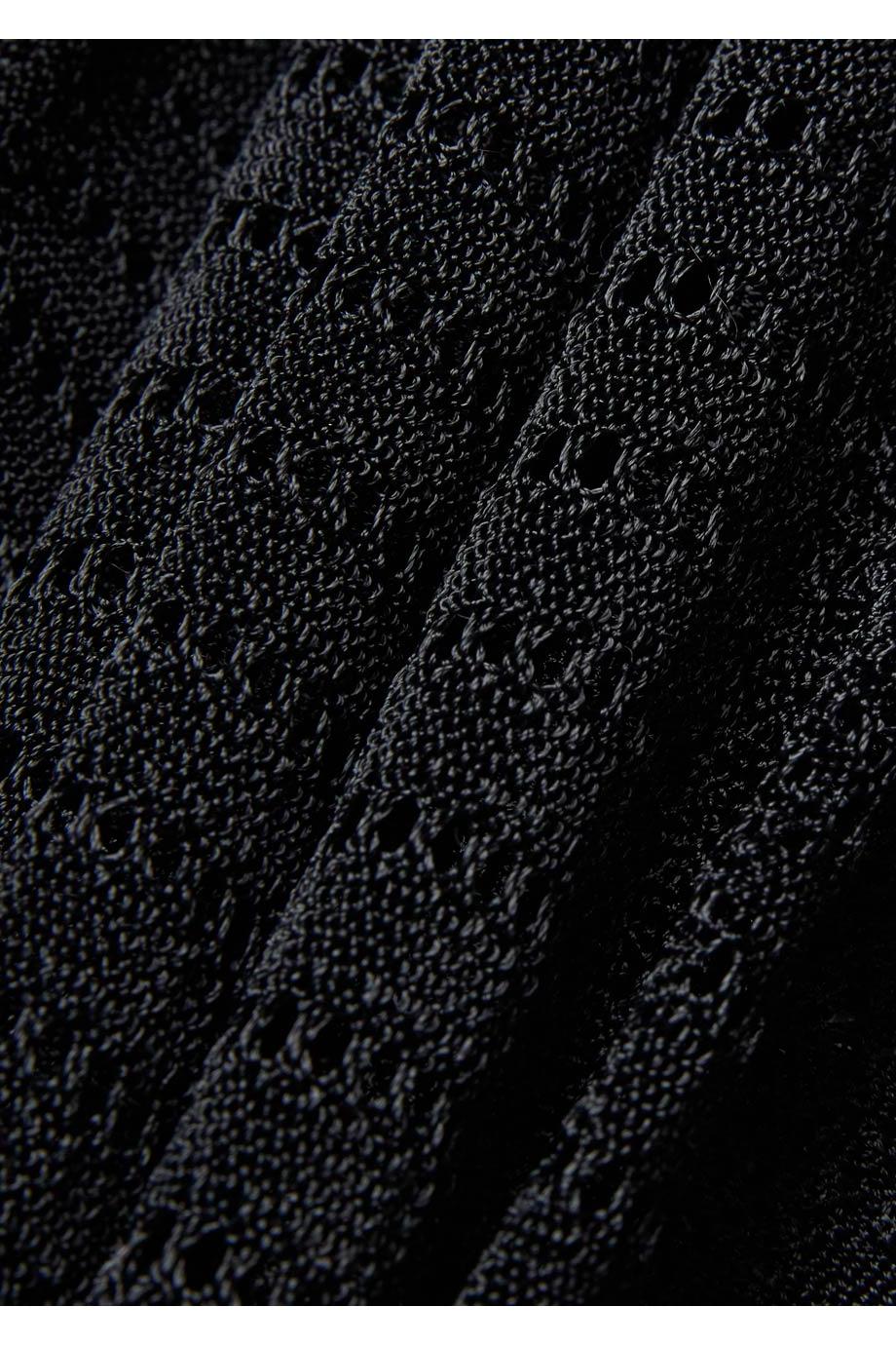 Valiant chevron lace maxi dress in black