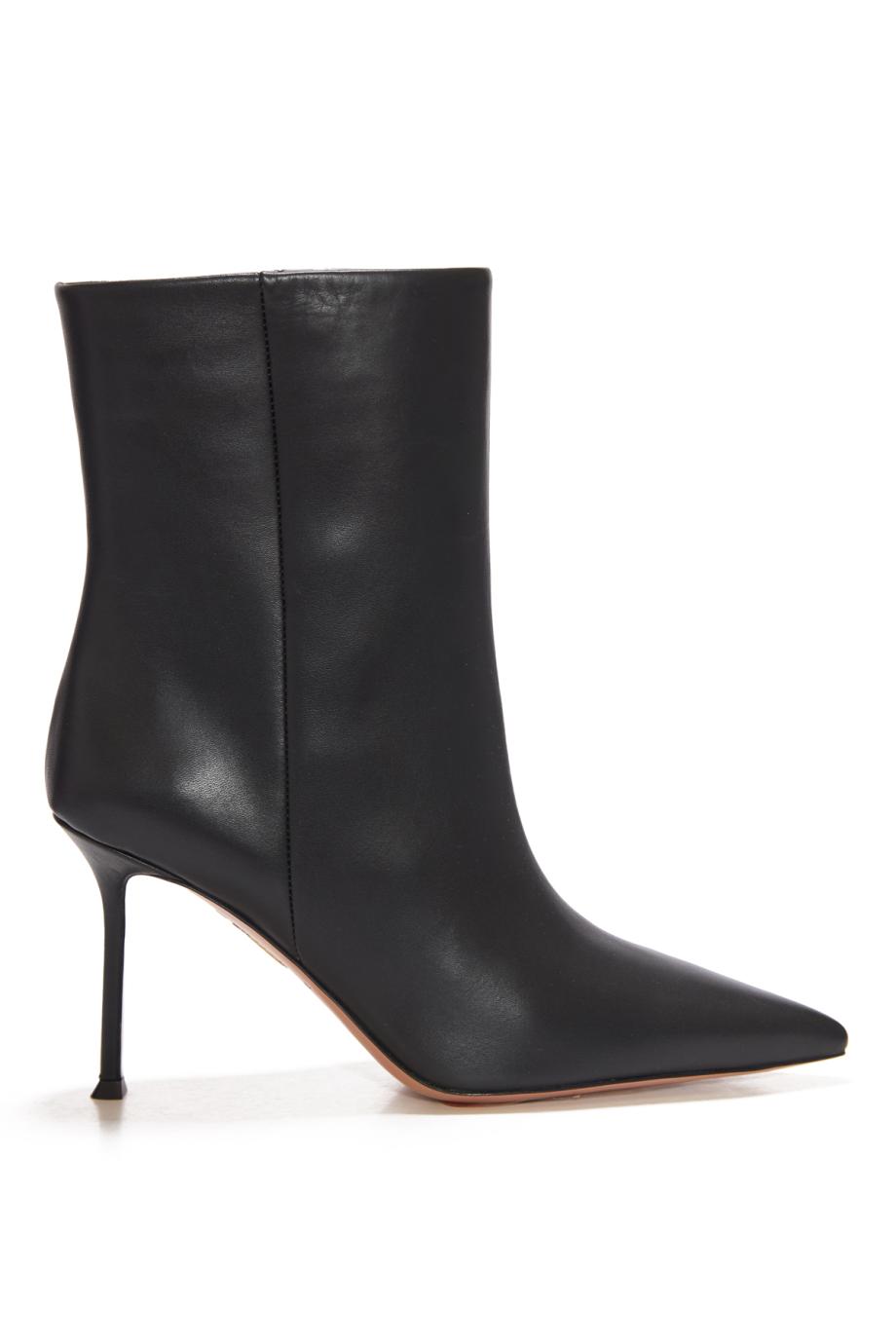 Harper 85 leather ankle boots in black