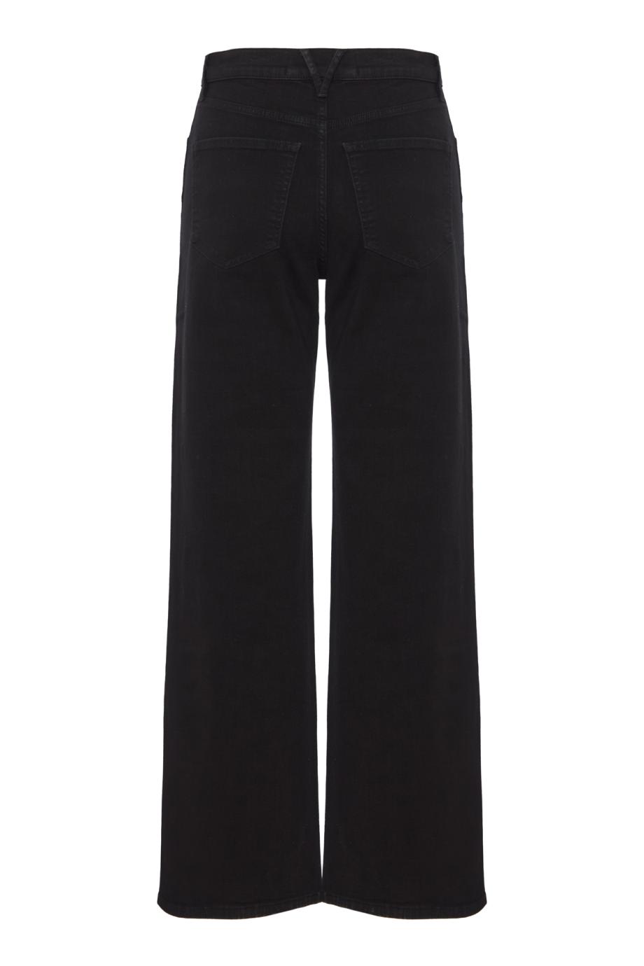 Taylor high-rise wide-leg jeans in onyx