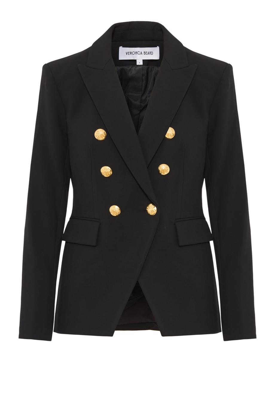 Miller Dickey crest-button blazer in black