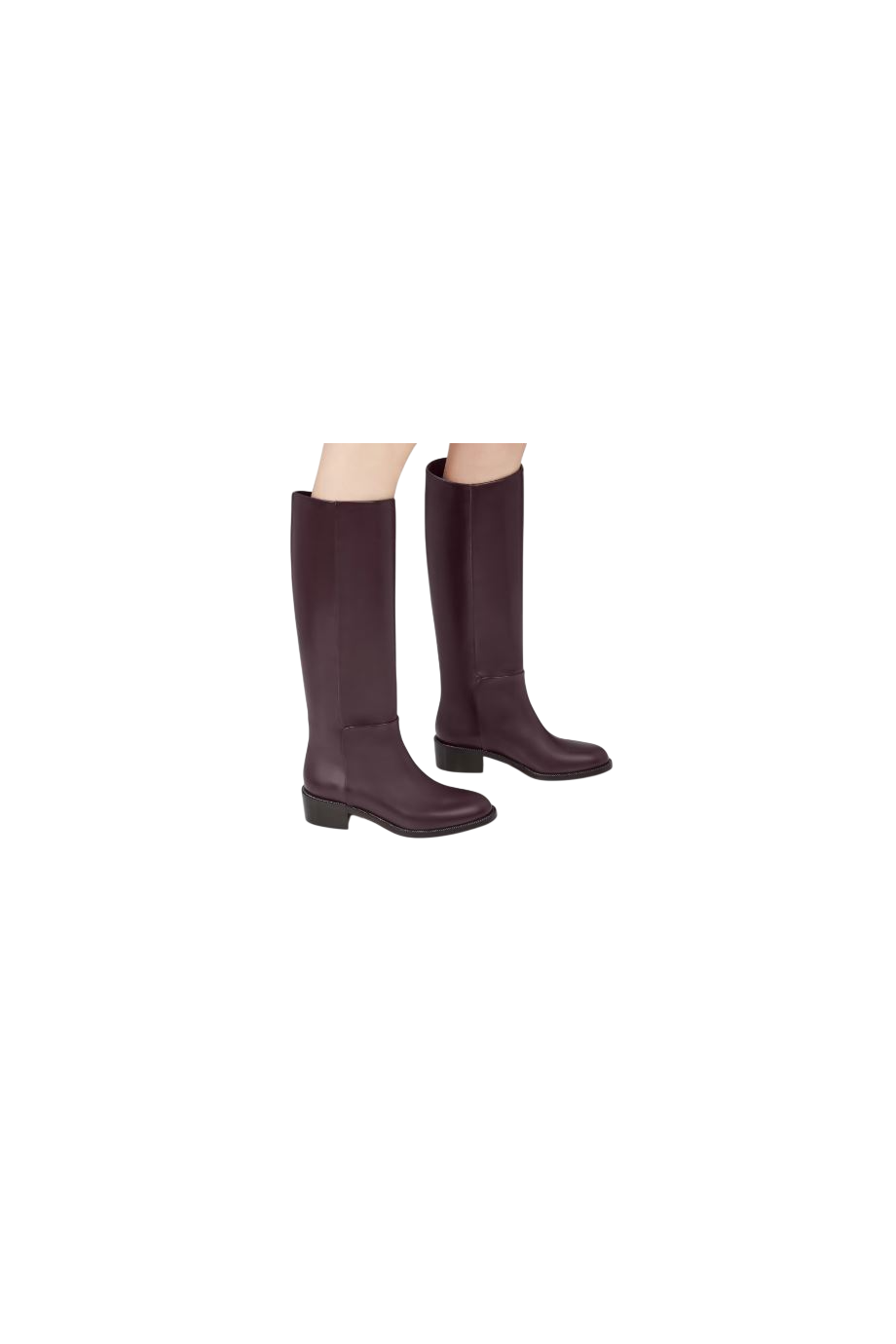 Sellier leather boots in espresso