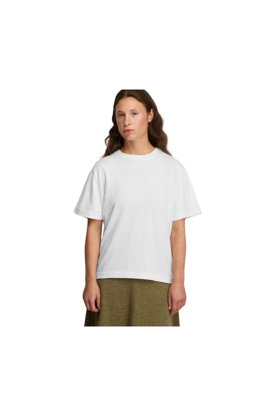 No268 Cuba cotton-cashmere t-shirt in snow