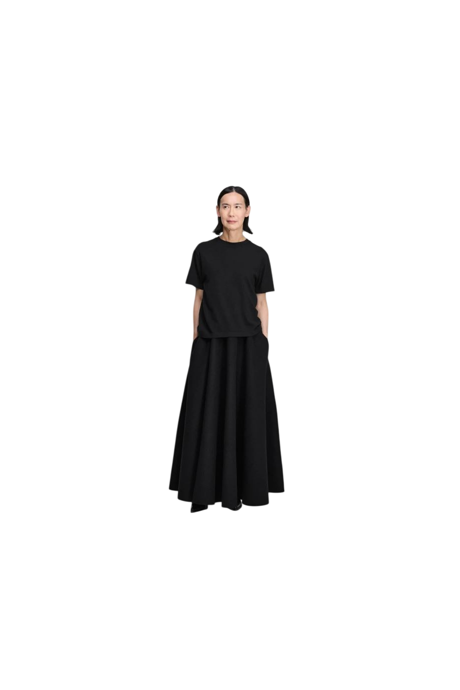 No268 Cuba cotton-cashmere t-shirt in raven
