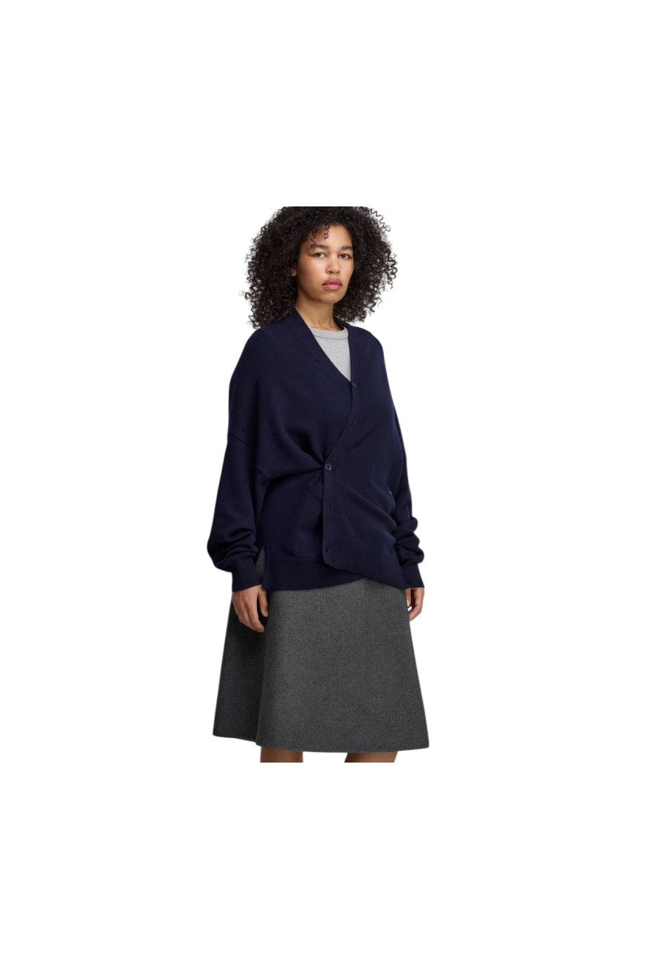 No024 Tokio cashmere-blend cardigan in navy