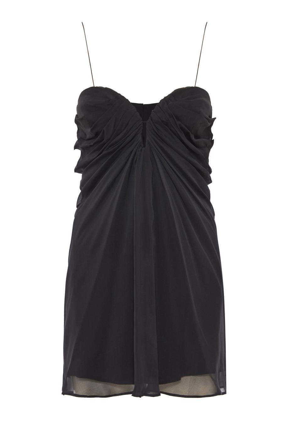 New Samba silk-chiffon mini dress in black