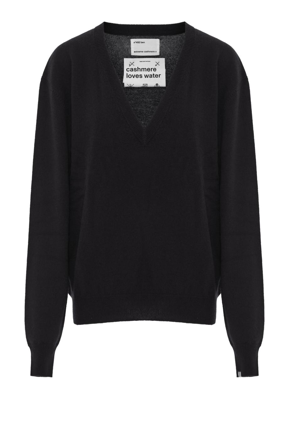 No492 Ben cashmere sweater in raven