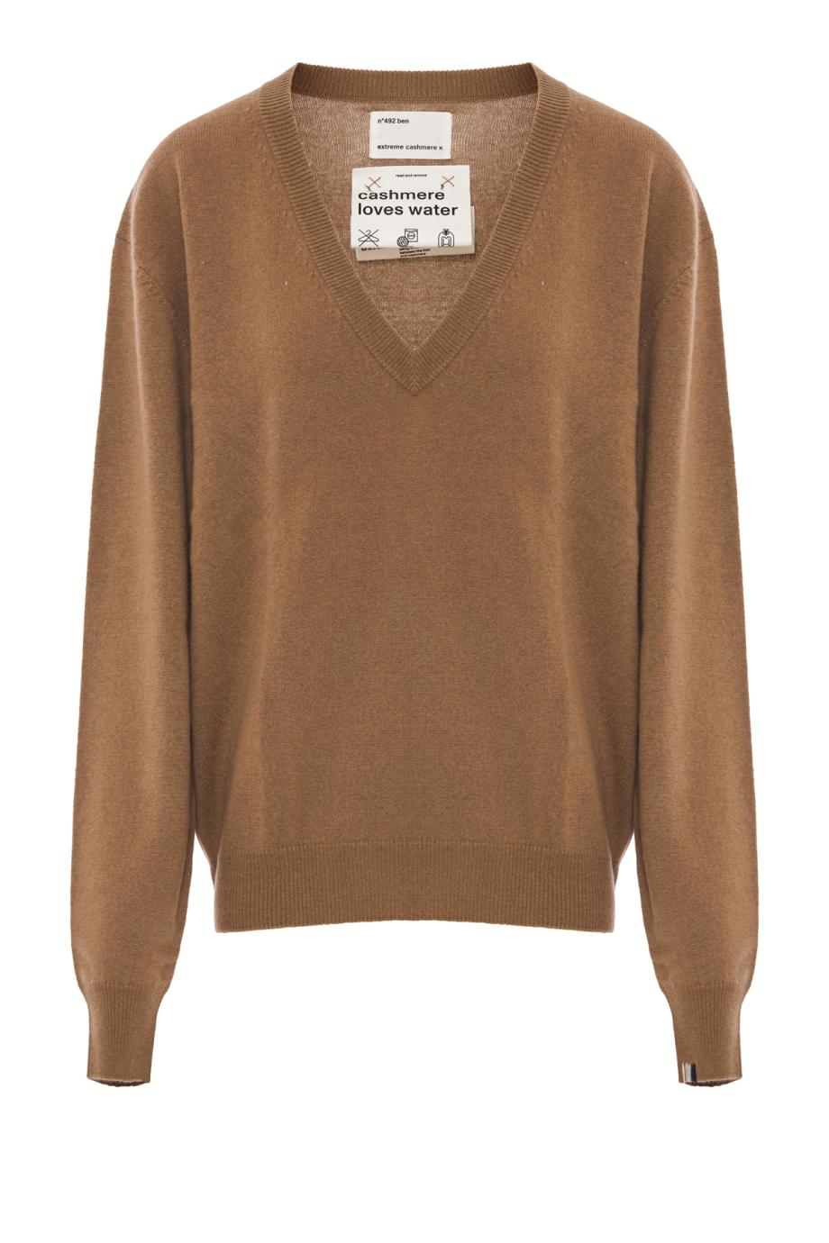 No492 Ben cashmere sweater in chai