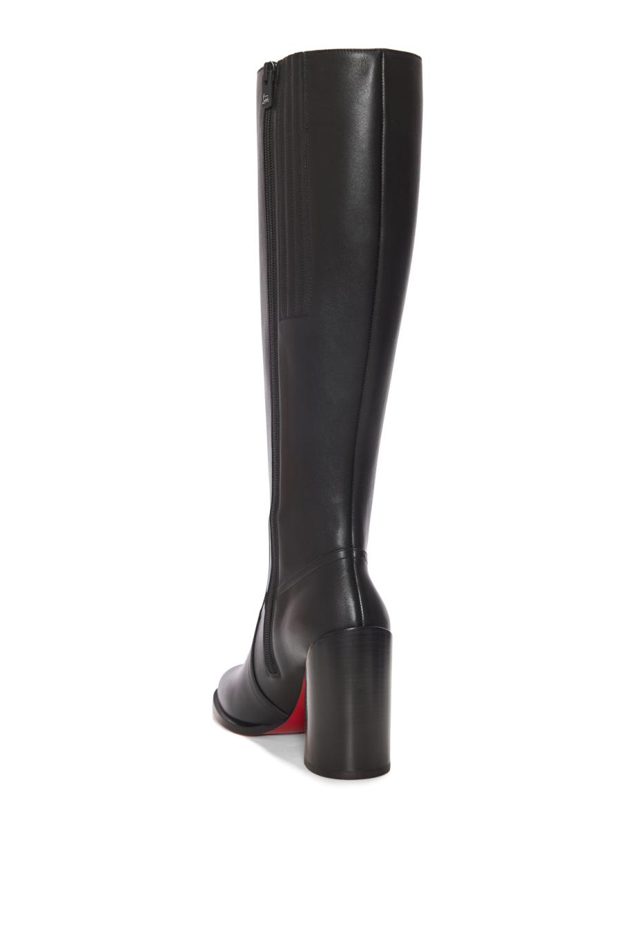 Iranina 85 leather boots in black